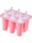 Altı Delik-Pembe Silikon Popsicle Kalıp Çocuklar Sevimli Dondurma Silikon Kalıp Dıy Yapımı Buz Izgara Karikatür Popsicle Dondurma Kalıp Buz Topu Makinesi (Yurt Dışından) 1
