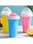 Pembe Bir Yaz Sıkma Ev Yapımı Milk Shake Şişesi Hızlı Dondurulmuş Smoothie Bardağı Sıkma Hızlı Soğutma Sihirli Bardak Dondurma (Yurt Dışından) 2