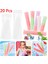 20 Adet-M Tek Kullanımlık Buz Popsicle Kalıp Çanta Bpa Ücretsiz Dondurucu Tüpler Zip Seals ile Yoğurt Çubukları Suyu Meyve Smoothies Buz Şeker Pops (Yurt Dışından) 5