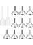 Gümüş 10 Parfüm Dolum Hunisi Metal Küçük Huni Şişeleri Doldurmak Için Pipet/kozmetik/esansiyel Yağları Aktarmak Için Huni// (Yurt Dışından) 1