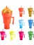 Degrade Mavi Yeni 2'si 1 Arada Aperatif Kasesi Içecek Pipetli Bardak Stadyum Tumbler Sıçramaya Dayanıklı Sızdırmaz Taşınabilir Aperatif Bardağı Yetişkinler Için Çocuk Sinema Gezisi (Yurt Dışından) 2