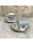 Stil 1 Gümüş 6 Adet Türk Espresso Bardak Tabakları ile 80 ml Seramik Bardak Seti Siyah Çay Kahve Mutfak Parti Içecek Eşyası Ev Dekor (Yurt Dışından) 5