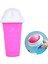 Pembe Silikon Çabuk Dondurulmuş Dondurma Yapma Makinesi Sıkılabilir Bardak Diy Ev Yapımı Dayanıklı Hızlı Soğutma Rüşvet Bardak Milkshake Şişesi Smoothie Bardak (Yurt Dışından) 5
