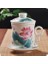 Doğal Köy Retro Çin Mavi Beyaz Porselen Çay Bardağı Seti Tabağı Kapaklı Demlik 260 ml Seramik Çay Fincanı Çay Filtresi ile (Yurt Dışından) 1