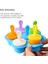 Mavi 7 Delik Dondurma Buz Pops Kalıp Gıda Sınıfı Silikon Popsicle Kalıp Buz Yapım Makinesi Bebek Gıda Takviyesi Araçları (Yurt Dışından) 3