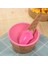 Pembe Çocuk Renkli Dondurma Kase Koni Kaşık Seti Plastik Kase Çocuklar Parti Tart Tarzı Tatlı Küçük Kase Mutfak Aksesuarları Araçları (Yurt Dışından) 1