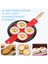 4 Delikli-Yuvarlak 4 Delikli Silikon Omlet Yuvarlak Yıldız Kalp Şeklinde Gözleme Yapımcısı Halka Yapışmaz Gözleme Yapımcısı Silikon Kalıp Kızarmış Yumurta Pişirici (Yurt Dışından) 5