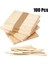 100 Adet 2021 Sıcak Satış 11.4*1cm Doğal Ahşap Pop Dondurma Çubukları Ahşap El Sanatları Dondurma Çubukları Dondurma Çubukları Buzlu Şeker Aksesuarları (Yurt Dışından) 2