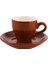 Kahverengi 80 ml Espresso Kahve Kupa Seti Renkli Sır Seramik Kahve Fincanı ve Tabağı Ev Mutfak Aksesuarları Drinkware Kahve Fincan Takimlari (Yurt Dışından) 2