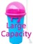 Büyük Mavi Pembe Yaz Sıkmalı Ev Yapımı Meyve Suyu Su Şişesi Hızlı Dondurulmuş Smoothie Kum Bardağı Tutam Hızlı Soğutma Sihirli Dondurma Slushy Maker Beker (Yurt Dışından) 1