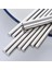 1 Çift Gümüş Metal Çubuklarını Yeniden Kullanılabilir Paslanmaz Çelik Çubuklarını Bulaşık Makinesinde Yıkanabilir Kare Kaymaz Pirzola Suşi Yemeği Sofra Seti (Yurt Dışından) 2