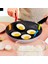 Mavi Yapışmaz Omlet Yumurta Halkaları Yuvarlak Crumpet Halka Kalıp Şekillendirici Ingilizce Muffin Gözleme Pişirme Kalbur Mutfak Aksesuarları (Yurt Dışından) 3