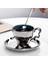 Gümüş Set Umlaca Gümüş Kahve Kupa Çay Bardağı Seti Set Espresso Bardak Seramik Kahve Kupa Tabaklar Seti Çanak Taza Elektroliz Kahve (Yurt Dışından) 2