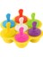 Sarı 7 Delik Dondurma Buz Pops Kalıp Gıda Sınıfı Silikon Popsicle Kalıp Buz Yapım Makinesi Bebek Maması Takviyesi Araçları Meyve Sarsıntı Aksesuarları (Yurt Dışından) 1