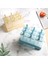 4 Delik-Mavi Dondurma Popsicle Kalıp Dıy Dondurma Makinesi Plastik Çubuk ile Ev Yapımı Buz Kutusu Buz-Lolly Kalıp Buz Küpü Tepsisi Mutfak Aletleri (Yurt Dışından) 4