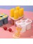 Mavi Dondurma Kalıp 4 Buz Popsicle Kalıp Seti Popsicle Dondurma Kalıp Buz Tepsisi Diy Dondurma Sopa ile Yeniden Kullanılabilir Kawaii Mutfak Aracı (Yurt Dışından) 2