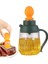 360 ml Sarı 2 In 1 Yağ Şişesi Cam Zeytinyağı Dağıtıcı Şişe Silikon Fırça ile Pişirme Barbekü Izgara Yağı Saklama Kabı Mutfak Alet (Yurt Dışından) 2