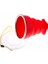 Kırmızı 200 ml Su Bardağı Seyahat Silikon Geri Çekilebilir Renkli Taşınabilir Açık Kahve Handcup 200 ml Katlanır Bardak Bpa Ücretsız Gıda Sınıfı Yemek (Yurt Dışından) 1