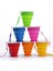 Kırmızı 200 ml Su Bardağı Seyahat Silikon Geri Çekilebilir Renkli Taşınabilir Açık Kahve Handcup 200 ml Katlanır Bardak Bpa Ücretsız Gıda Sınıfı Yemek (Yurt Dışından) 2