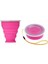 Kırmızı 200 ml Su Bardağı Seyahat Silikon Geri Çekilebilir Renkli Taşınabilir Açık Kahve Handcup 200 ml Katlanır Bardak Bpa Ücretsız Gıda Sınıfı Yemek (Yurt Dışından) 5