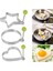 Çiçek Yumurta Pişiricisi Paslanmaz Çelik Kızarmış Yumurta Şekillendirici Gözleme Kalıp Omlet Kalıp Kızartma Yumurta Pişirme Araçları Mutfak Aksesuarları Gadget (Yurt Dışından) 2