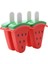 Kırmızı 4 Popsicle Kalıpları 4 Hücre Dondurulmuş Pop Kalıpları Dıy Meyve Suları Püreler Yoğurt Puding Dondurma Makinesi Plastik Dayanıklı Kapaklar Dondurulmuş Aperatif Aracı (Yurt Dışından) 1