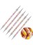 1 2 Yollu Süsleyen Kalem Aracı Nail Art Ucu Çok Renkli Süsleyen Aracı Set Nokta Boya Manikür Seti Kabartma Desen Kil Şekillendirici (Yurt Dışından) 4