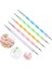 Set Başına 5 Adet 5 Adet 2 Yollu Nail Art Süsleyen Kalemler Boyama Çizim Ipuçları Taklidi Seçici Glitter Kalem Jel Lehçe Çiviler Nokta Fırça Manikür Seti (Yurt Dışından) 3