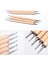5 Adet 5 Adet / Takım Ahşap Kutup Çift Noktalı Matkap Kalem Ahşap Nail Art Nokta Fırça Kırışık Nokta Boncuk Boyama Manikür Tırnak Sanat Kalem Seti (Yurt Dışından) 5