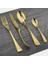 Altın 4 Adet/takım Gül Yemek Takımı Seti Paslanmaz Çelik Çatal Bıçak Kaşık Seti Sofra Bıçağı Çatal Çay Kaşığı Sofra Seti Ev Mutfak Gümüş Seti (Yurt Dışından) 1