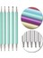 Pembe 5 Adet Akrilik Saplı Taklidi Ahşap 2 Yollu Fırça Seti Uv Jel Boyama Nail Art Süsleyen Kalem Salon Dekorasyon Manikür Araçları Kiti (Yurt Dışından) 2