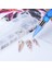Mavi Kabak Kolu Nail Art Süsleyen Kalem Çift Mum Boya Balmumu Matkap Kafası Çelik Boru Toplama Rhinestones Taşlar Çivi Aksesuarları Aracı Manikür (Yurt Dışından) 3