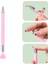 Pembe Balmumu Kalem Rhinestones Için Çift Uçlu Tırnak Süsleyen Kalem Balmumu Kafa Taklidi Seçici Aksesuar Aracı Pembe Pvc Kolu (Yurt Dışından) 2