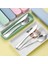 3 Adet Pembe 1 Taşınabilir Paslanmaz Çelik Çatal Takım Elbise Saklama Kutusu Chopstick Çatal Kaşık Bıçak Seyahat Sofra Seti Kamp Çatal Bıçak Takımı (Yurt Dışından) 5