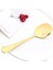 Gümüş Drmfiy 7 Adet Altın Yemek Takımı Büyük Çorba Kaşığı Salata Servis Kaşığı Çatal Kek Spatula Paslanmaz Çelik Çatal Bıçak Kaşık Seti Mutfak Sofra (Yurt Dışından) 5
