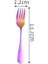 LF1CHSTEAFORK1PC 1 Adet Gökkuşağı Sofra Seti Paslanmaz Çelik Çatal Bıçak Kaşık Seti Kaşık Çatal Bıçak Yemek Takımı Seti Sofra Ayna Akşam Yemeği Mutfak Sofra Takımı (Yurt Dışından) 1