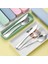 B 3 Adet Yeşil 1 Taşınabilir Paslanmaz Çelik Çatal Takım Elbise Saklama Kutusu Chopstick Çatal Kaşık Bıçak Seyahat Sofra Seti Kamp Çatal Bıçak Takımı (Yurt Dışından) 5