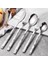 S 1 Adet Paslanmaz Çelik Yemek Takımı Lüks Mermer Saplı Gümüş Batı Sofra Bıçak Tatlı Çatal Kaşık Sofra Takımı Mutfak Eşyaları (Yurt Dışından) 3