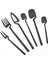 Gümüş Çay Kaşığı 1/4 Adet Sofra Seti Kaşık Çatal Bıçak Çatal Bıçak Takımları Mutfak Aracı Dondurma Tatlılar Çay Kahve Kullanımı Mutfak Yemek Takımı Siyah (Yurt Dışından) 5