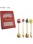 4PCS-GOLD-D02 4pcs/2pcs Noel Hediyesi Çatal Kaşık Çatal Seti Elk Noel Ağacı Dekorasyon Tatlı Kaşığı Meyve Çatalı Kahve Kaşığı Çatal Hediye (Yurt Dışından) 5