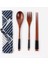 1-22.5cm-3 Adet-Torba Yemek Takımları Taşınabilir Ahşap Sofra Ahşap Japon Tarzı Seyahat Gereçleri Çatal Kaşık Çatal Çubuklarını Bez Çanta ile Set (Yurt Dışından) 1