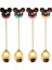 4PCS-C02 4pcs Altın Çatal Seti Donuts Şeker Kaşık Çatal Çay Kaşığı Meyve Çatal Süt Kahve Karıştırma Kaşık Tatlı Kek Araçları Çatal Hediye (Yurt Dışından) 2
