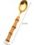 Spoon2 Bambu Çatal Bıçak Kaşık Seti 1 Adet/4 Adet Paslanmaz Çelik Altın Sofra Bıçak Çatal Kaşık Sofra Takımı Bulaşık Makinesinde Yıkanabilir Gümüş Yemek Takımı Seti (Yurt Dışından) 1
