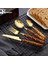 Spoon2 Bambu Çatal Bıçak Kaşık Seti 1 Adet/4 Adet Paslanmaz Çelik Altın Sofra Bıçak Çatal Kaşık Sofra Takımı Bulaşık Makinesinde Yıkanabilir Gümüş Yemek Takımı Seti (Yurt Dışından) 2
