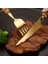 Spoon2 Bambu Çatal Bıçak Kaşık Seti 1 Adet/4 Adet Paslanmaz Çelik Altın Sofra Bıçak Çatal Kaşık Sofra Takımı Bulaşık Makinesinde Yıkanabilir Gümüş Yemek Takımı Seti (Yurt Dışından) 5