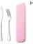 Pembe 3 3 Adet/takım Taşınabilir Paslanmaz Çelik Çatal Takım Elbise Depolama Chopstick Sofra Çatal Seti Seyahat Kamp Bıçak Çatal Bıçak Takımı Kutusu Kaşık (Yurt Dışından) 1