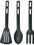 Stil 3 Mutfak Eşyaları Set Servis Pişirme Mutfak Çatal Kaşık Silikon Kiti Spatula Sofra Taşınabilir Kamp Plastik Oluklu Sofra Takımı (Yurt Dışından) 2