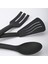 Stil 3 Mutfak Eşyaları Set Servis Pişirme Mutfak Çatal Kaşık Silikon Kiti Spatula Sofra Taşınabilir Kamp Plastik Oluklu Sofra Takımı (Yurt Dışından) 5