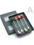 4pcs-Silver-B3 6/4/2pcs Noel Hediyesi Glod Kaşık Çatal Seti Elk Noel Ağacı Dekorasyon Tatlı Kepçe Meyve Çatalı Kahve Kaşığı Çatal Bıçak Kaşık Seti (Yurt Dışından) 1