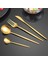4 Adet Çatal Gümüş 4 Adet Altın Çatal Bıçak Kaşık Seti Paslanmaz Çelik Bıçak Çatal Kaşık Sofra Sofra Takımı Seti Festivali Mutfak Yemek Takımı Hediye (Yurt Dışından) 3